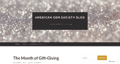 Desktop Screenshot of americangemsocietyblog.org